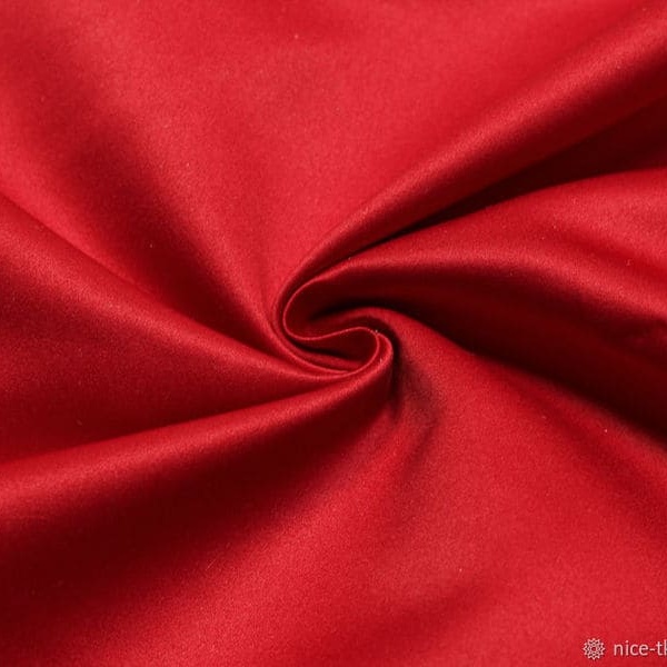 Ткань костюмно-платеная Атлас (красный)